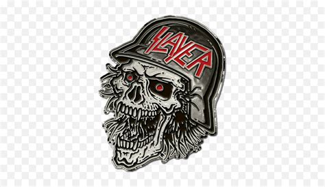 Slayer Laughing Skull Collectible Pin 175 Wide Kepala Tengkorak Metal
