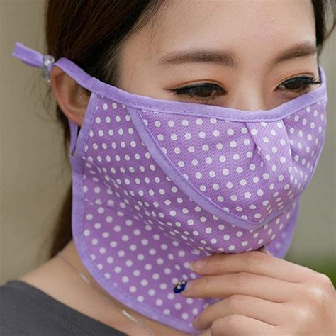 Sun Uv Protection Mask Breathable Women Face Face Mask Knit Slippers Free Pattern Scarf Face