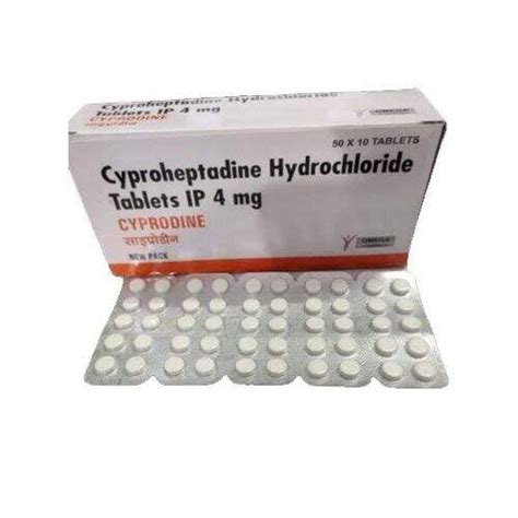 Cyproheptadine Hydrochloride Bp 4 Mg Pharmint
