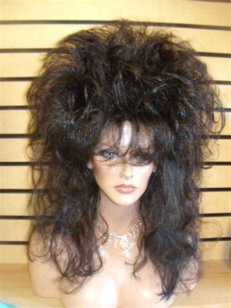 Sin City Wigs Big Rocker 80s Hair Long Straight Spiky Layers Teased