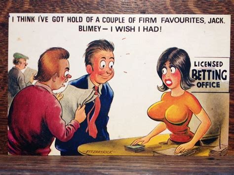 saucy seaside postcard comic series bamforth no 2584 funny postcards cartoon jokes