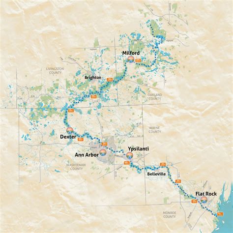 Huron River National Water Trail Trail Towns Michigan Travel Huron