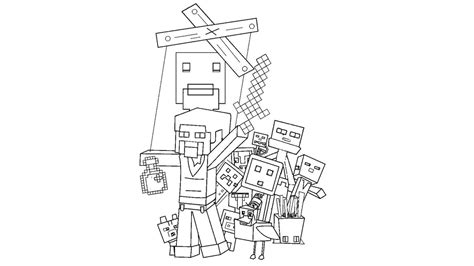 Dibujo De Minecraft Para Colorear Y Pintar 52684