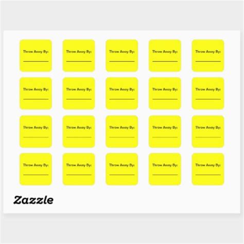 Expiration Date Stickers Zazzle