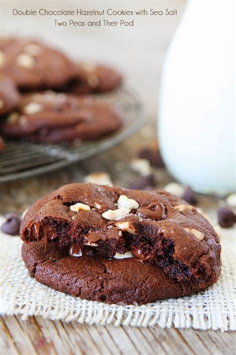 Double Chocolate Hazelnut Cookies With Sea Salt Check This Recipe