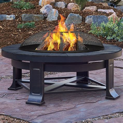 Real Flame Steel Wood Burning Fire Pit And Reviews Wayfairca