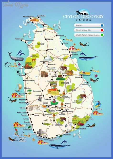 Sri Lanka Map Travel Fun Travel Tours Road Trip Essentials