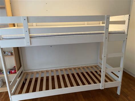 White Ikea Bunk Bed Mydal Furniture And Home Living Furniture Bed