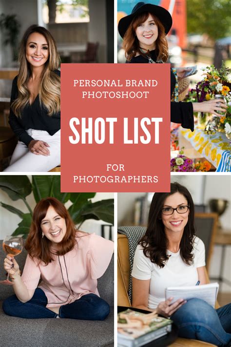Personal Branding Photography Shot List Personal Branding Photoshoot