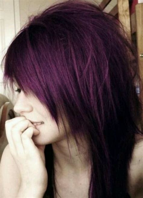 How To Dye Your Hair Purple Dark Purple Hair Scene Hair Hair Styles