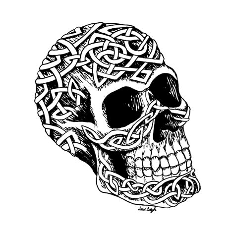 Celtic Skull Skull T Shirt Teepublic