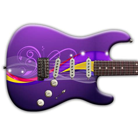 Funky Purple Guitar Wrap Rockskins