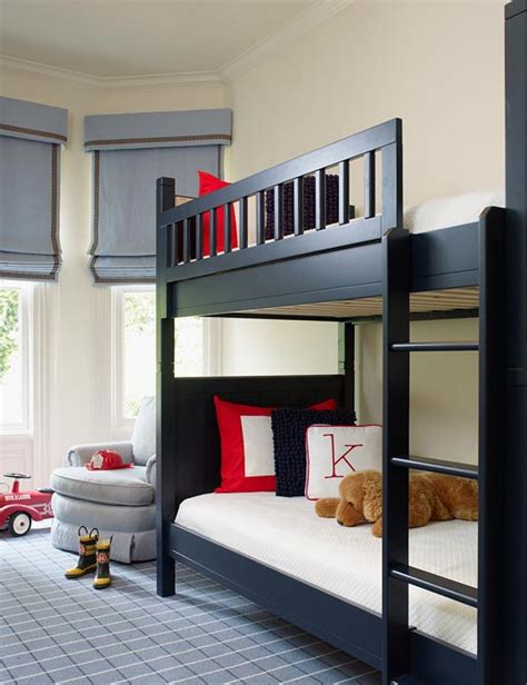 These bunk beds are a great addition for any boys bedroom, sleeps 2 people with many realistic animations. Black Bunk Beds - Traditional - boy's room - Palmer Weiss