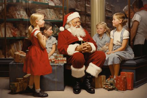 Santa And Children Free Stock Photo Public Domain Pictures