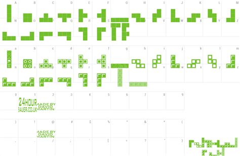 Download Free Font Tetris Blocks