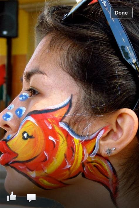 Fish Face Paint Fish Face Body Art Photography Face Painting Designs
