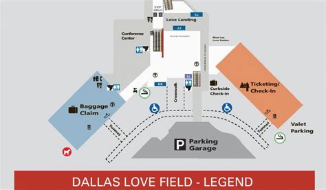 Dallas Love Field Airport Map Maping Resources