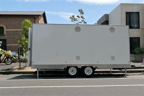 Find trucks and trailers worldwide. Vintage spacious food trailer kitchen truck catering booth ...