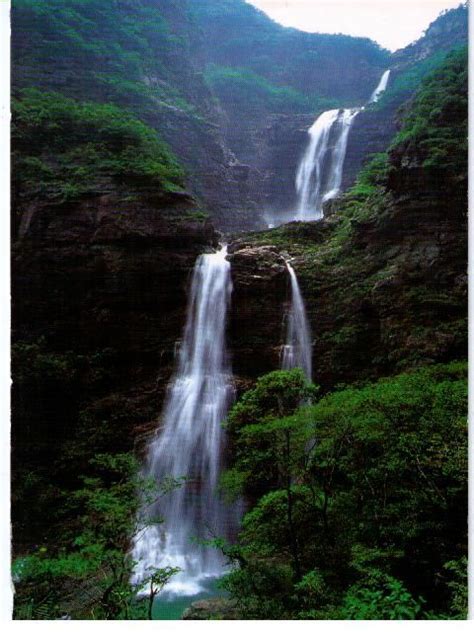 Cascade In Lushan National Park Jiangxi China National Parks Water