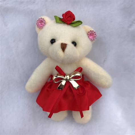 2019 Lovely Cute Hat Baby Girl Teddy Bear Mini Model Bow Design Plush