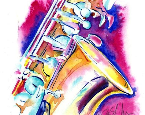 Watercolor Art Inspired By Music By Musicianswife On Etsy