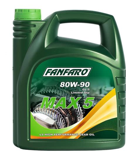 Fanfaro Max 5 Hypoid Manual Gear Oil Sae 80w90 Api Gl 4 Gl 4 L Mil L