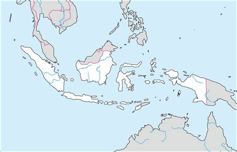 This map was created by a user. インドネシアの白地図 | 各国の白地図
