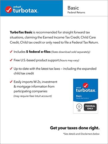 Get Cheap Price Turbotax Basic Tax Software Compare With Cheaplorer