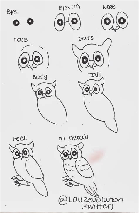 Our selection of drawing lessons will help. Art Is The Last Form Of Magic: How to draw a cartoon owl- so simple