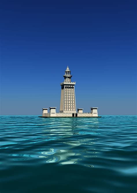 The Lighthouse Of Alexandria Sometimes Called The Pharos Of Alexandria