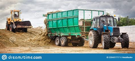 Agricultural Machinery For Harvesting Silage Stock Image Image Of