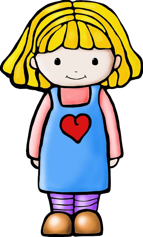 Girl Clipart Child Pencil And In Color Girl Clipart Child