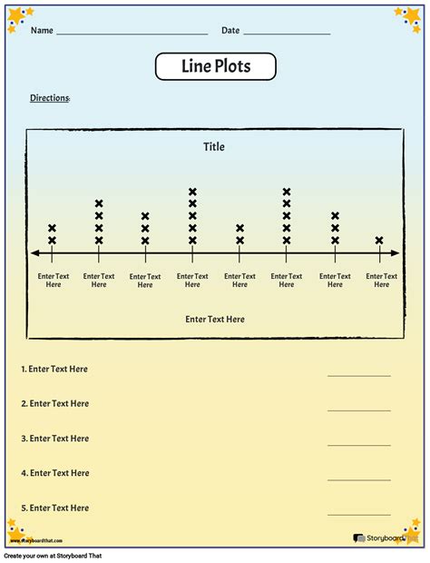 Line Plot Worksheets — Free Line Plot Maker
