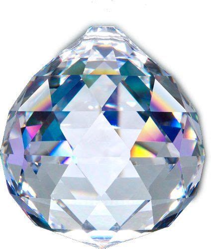Swarovski Crystal Clear 50mm 2 Faceted Ball Prism Crystal Amazing