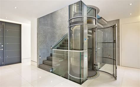 Round Glass Elevator Siller Stairs Uk