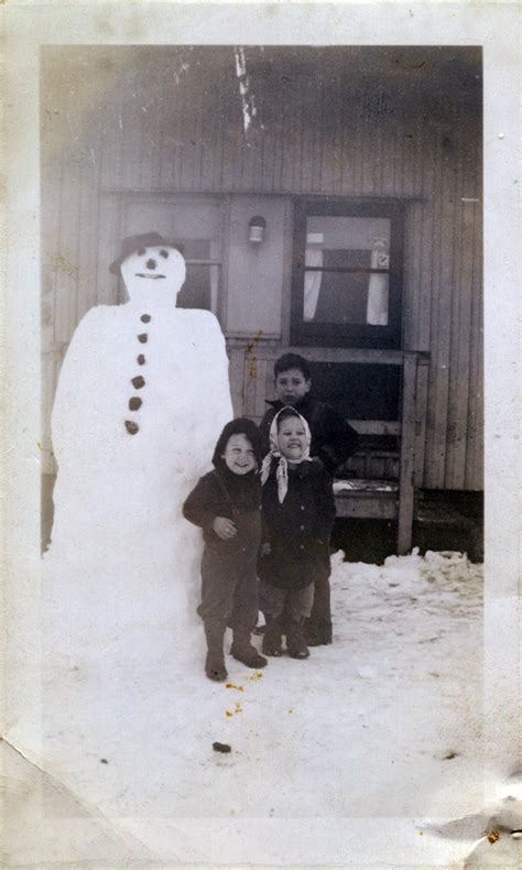 Neato Coolville Found Photo The Bowman Snowman