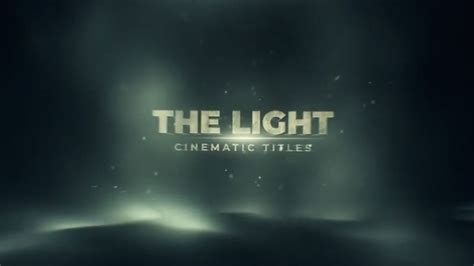 Light Cinematic Title Free After Effects Template - Pik Templates