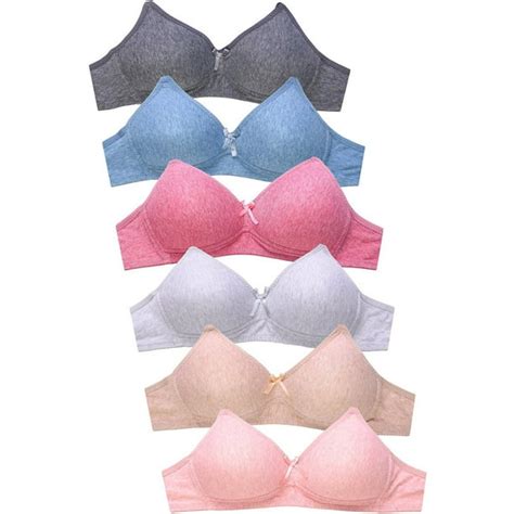 Dailywear Womens 6 Pack Of Everyday No Wire Full Cup Bra36c 4255n2