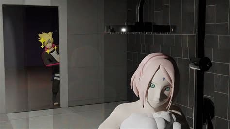 Animation Boruto X Sakura Caught Peeking At Sakura Take Shower Naruto Boruto Parody YouTube