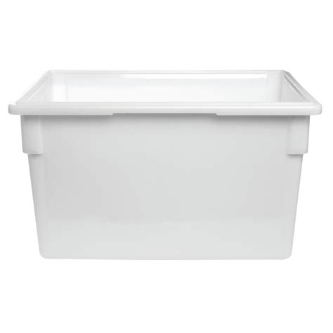 Food storage containers typically offer some noteworthy benefits to modern families these days. Cambro 22 Gal White Plastic Food Storage Container - 26"L ...
