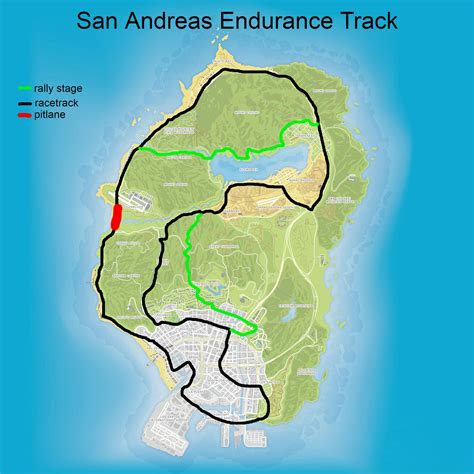 San Andreas Endurance Track With Rally Stage Gta5