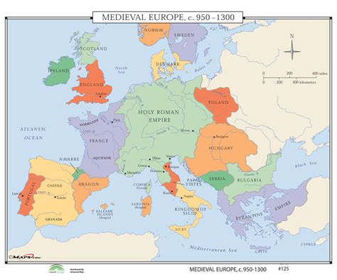 125 Medieval Europe 950 1300 Kappa Map Group