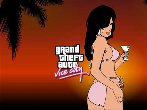 Hd Wallpaper Auto City Game Girl Grand Gta Theft Vice Video In 2022 Gta City Games Vice