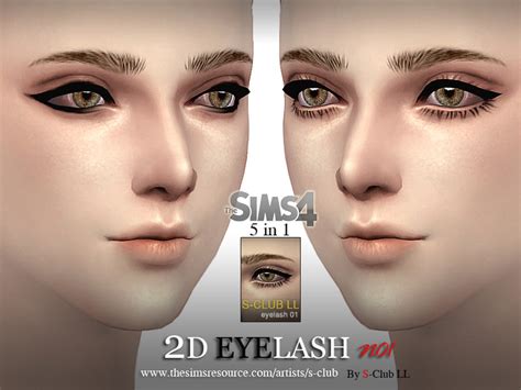 S Club Ll Thesims4 Eyelash 01