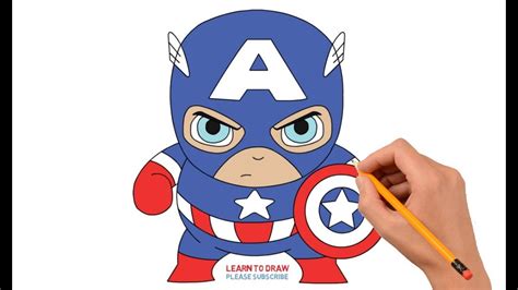 Captain America Cartoon Drawing At