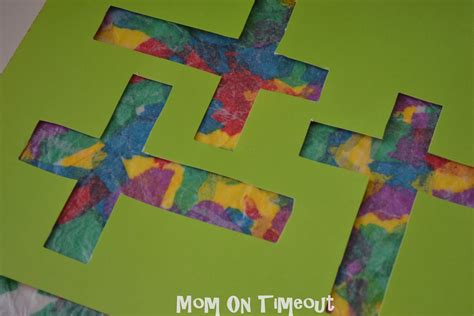Stained Glass Cross Craft Mom On Timeout