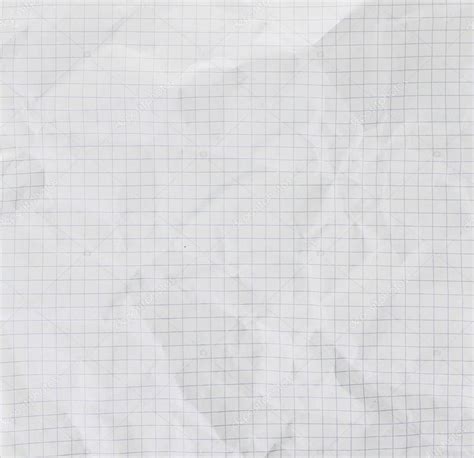 Crumpled Gray Paper Texture Or Background With Cell Stock Photo