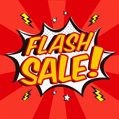 Comic Style Flash Sale Background 191081 Vector Art At Vecteezy