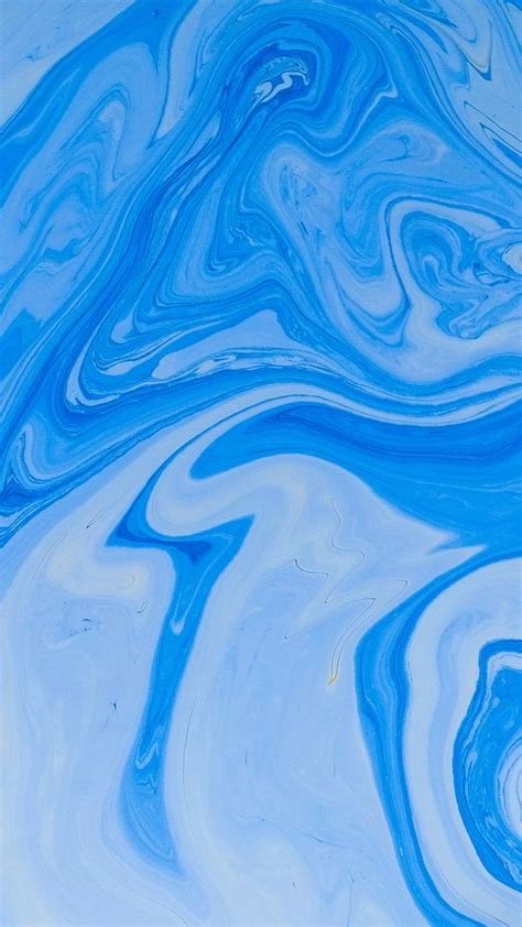 Download Wallpaper 540x960 Paint Liquid Stains Fluid Art Wavy Blue