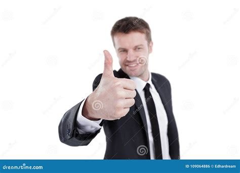 Successful Businessman Showing Thumb Up Stock Photo Image Of Black